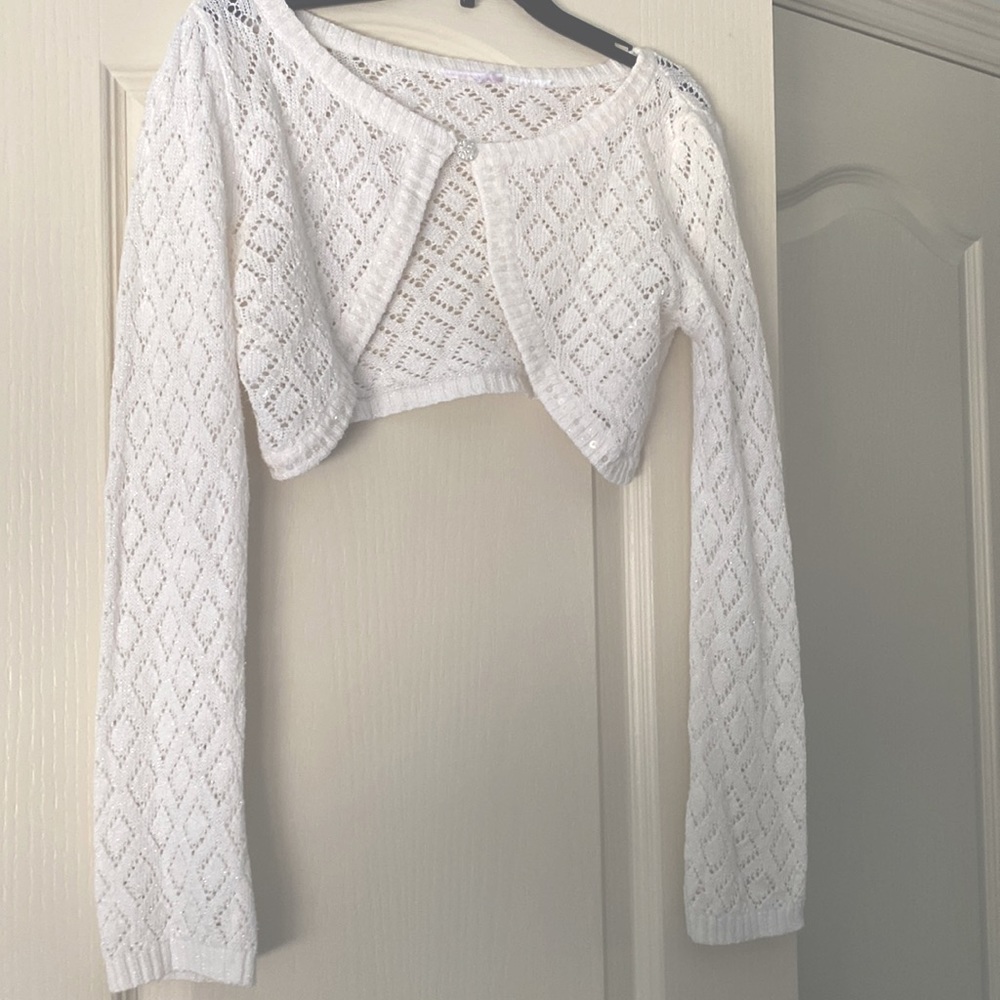Knitted Cropped Long Sleeve Top
